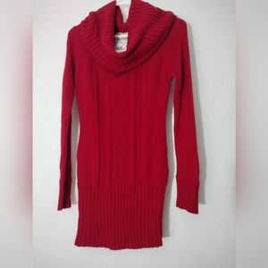 Women's red paint sweater